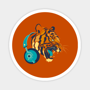 Music Tiger Magnet